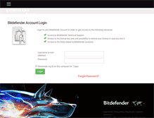 Tablet Screenshot of partners.bitdefender.com