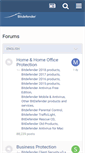 Mobile Screenshot of forum.bitdefender.com